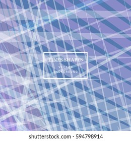 Modern technology striped abstract background with copy space vector. Purple light geometric grid stripes direct lines dynamic for presentation, banner, brochure, poster, website, and flyer design