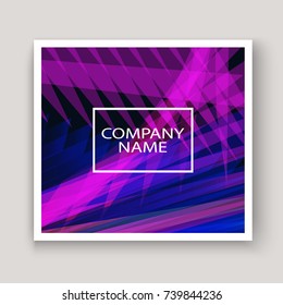 Modern technology striped abstract covers design purple. Neon lines background frame. Trendy geometric template vector illustration for Cover Report Catalog Brochure Flyer Poster Banner Card