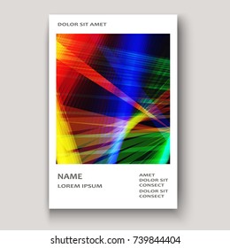 Modern technology striped abstract covers design blue red. Neon lines background frame. Trendy geometric template vector illustration for Cover Report Catalog Brochure Flyer Poster Banner Card