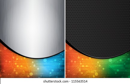 Modern technology style design vector banners. eps10 vector
