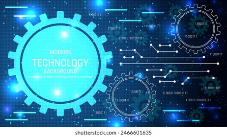 Modern technology style vector background. Design for presentation, slideshow, landing page, flyer, banner, card, booklet