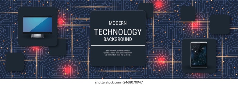 Plantilla de diseño de Anuncio de Vector de estilo moderno