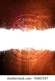 modern technology theme banner. eps10 vector