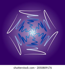 modern technology theme ornament line circle vector