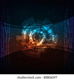 Modern technology theme vector banner. eps10 layered vector file.