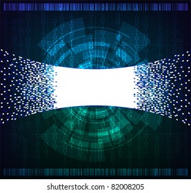 Modern technology theme vector banner. Eps10