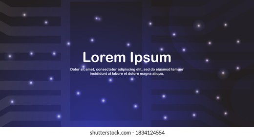 
Moderne Technologie-Vektorgrafik mit Bokeh-Hintergrund