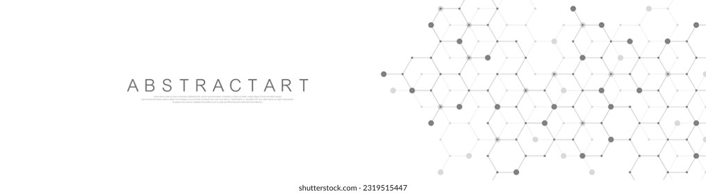 Ilustración vectorial de tecnología moderna con rejilla cuadrada. La plantilla de banner de tecnología cubra la textura. abstracción geométrica digital con líneas y puntos