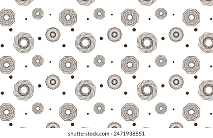 Modern technology vector illustration with square grid. Technology banner template cubes texture. Digital geometric abstraction with lines and dots
