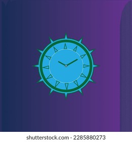 Un reloj de tecnología moderna Vista abstracta del reloj circular. fondo de los pasos.