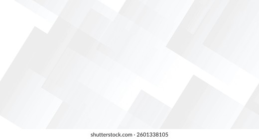 Modern Technology-Inspired Background Featuring White and Gray Overlapping Triangles, Transparent Square Layers, and a Randomly Arranged Line Grid for a High-End Digital Aesthetic in Web Design
