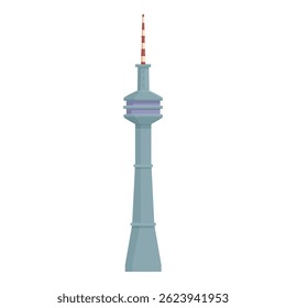 Modern telecommunication tower is standing tall, transmitting signals for mobile devices