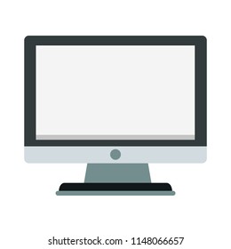 Modern television isolated