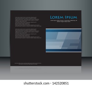 Modern Template for advertising folding brochure(Vector Eps10)