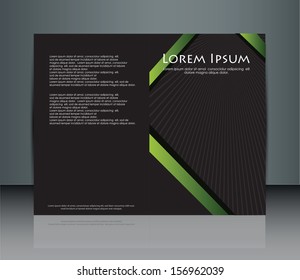 Modern Template for advertising folding brochure(Vector Eps10)