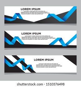modern template banner 3d 3 set, simple banner.
