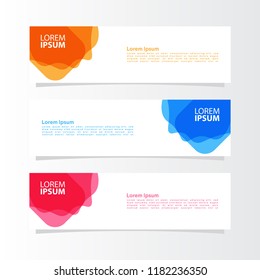 modern template of banner background design vector