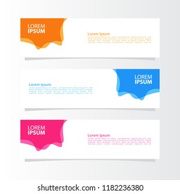 modern template of banner background design vector