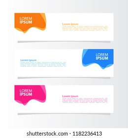 modern template of banner background design vector