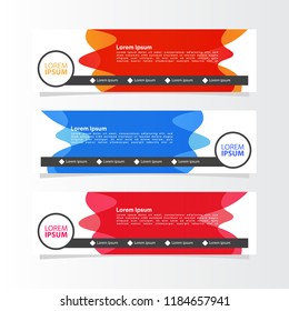 modern template of banner background design vector