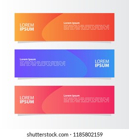 modern template of banner background design vector