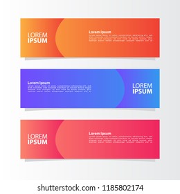 modern template of banner background design vector