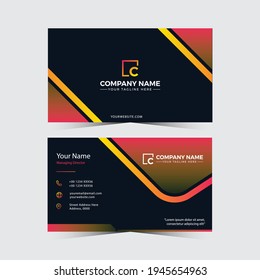 Modern template business card design