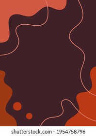 Modern template for design. Abstract vertical background. Drawn by hand. Vector illustration.