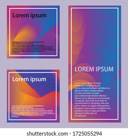 Modern template design colorfull blend