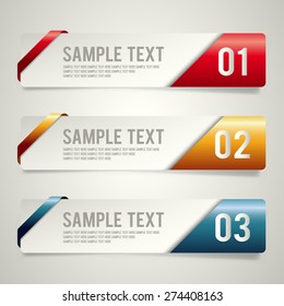 Modern Template Design Set : Vector Illustration