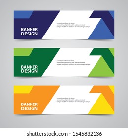 Modern template design for web. Banner background design.