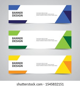 Modern template design for web. Banner background design.