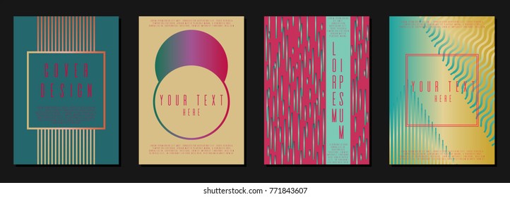 Modern template design for your business. Vector cover design. Can be used for poster, brochure, magazine, card, book, flyer, banner, anniversary
 Trendy corporate style.