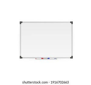 Modern Template. Flat Whiteboard. Blank Screen Isolated. Flat Vector Illustration. Vector Drawing. Isolated Object.