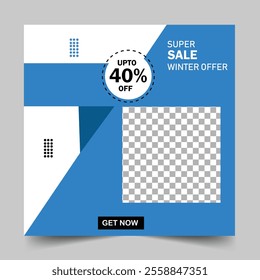 Modern template furniture social media post collection