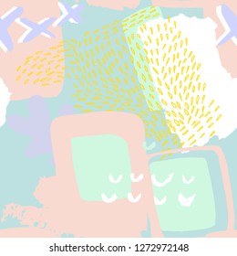 Modern  template with geometric elements and abstract shape for insta story, social media, banner, brochure, app, flyer, cover, advertising, wallpaper. Seamless pattern