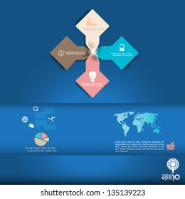 Modern template infographic element, vector format