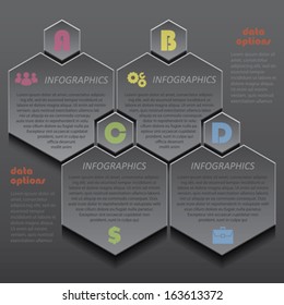 Modern template infographics design for business (can be used for your presentation, web design, graphic or website layout, diagram, workflow layout, business step options, numbers options, education)