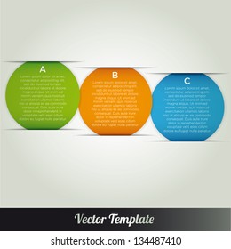 Modern template infographics options banner. Vector illustration. can be used for web design.