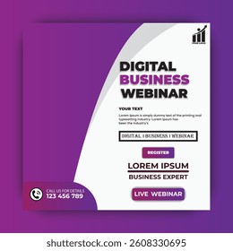 Modern template Invitation and Social Media post template