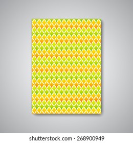 Modern template layout for brochure, magazine, flyer, booklet, cover or report in A4 size for your design and your text . Vector Illustration.