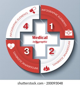 Modern template for medical project or presentation. 