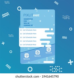 Modernes Template für Veranstaltungen