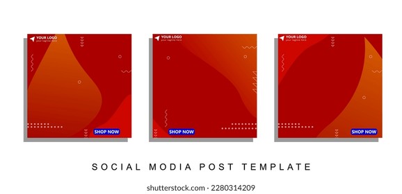 Modern template post for social media ads.