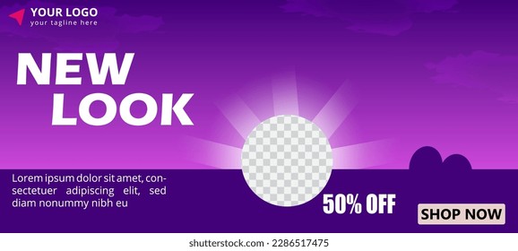modern template post for social media ads, web banner sale