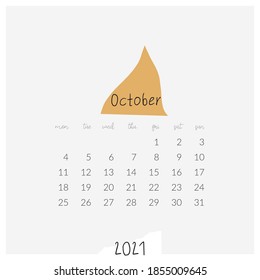 plantilla moderna imprimible 2021 calendario Diciembre mes de invierno estilo mínimo con forma de luna violeta pastel icono
