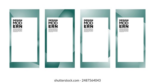 Conjunto de Plantilla moderna. Abstractas Plantilla para los medios sociales. Muy adecuado para industrias creativas