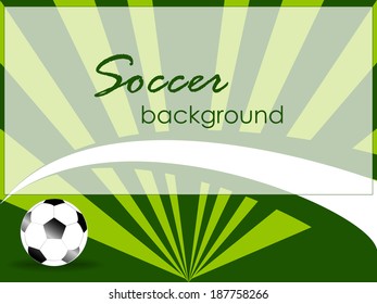 Modern Template with soccer, football ball