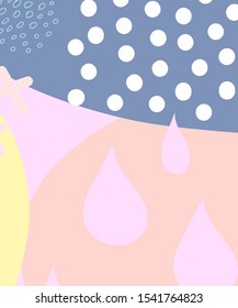 Modern template for textiles, wrapping paper, wall decoration.