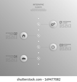 Modern template with volume elements of infographics. 